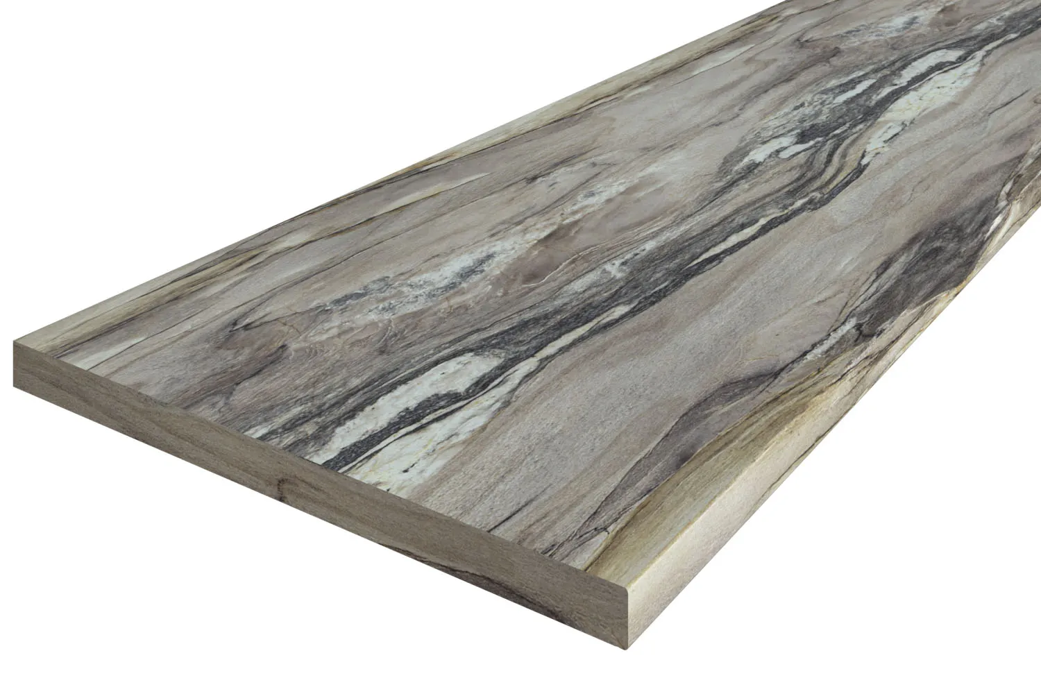 Столешница "ОНИКС СЕРЕБРИСТЫЙ"Тесненая (424Т) 600-3050-38-1U на вл/ст дсп