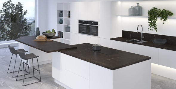 Столешница "МРАМОР КАСПИО" Матовая (064М) 600-2440-19-1Y на в/ст мдф