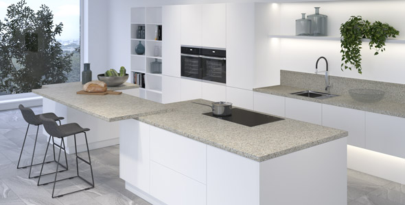 Столешница "МОЗАИКА" Матовая (108М) 600-3050-38-1U на вл/ст дсп