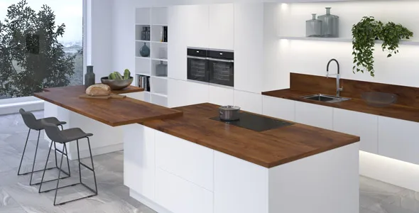 Столешница "ТАКСУС" Матовая (060АМ) 1200-4200-38-1R на  вл/ст дсп