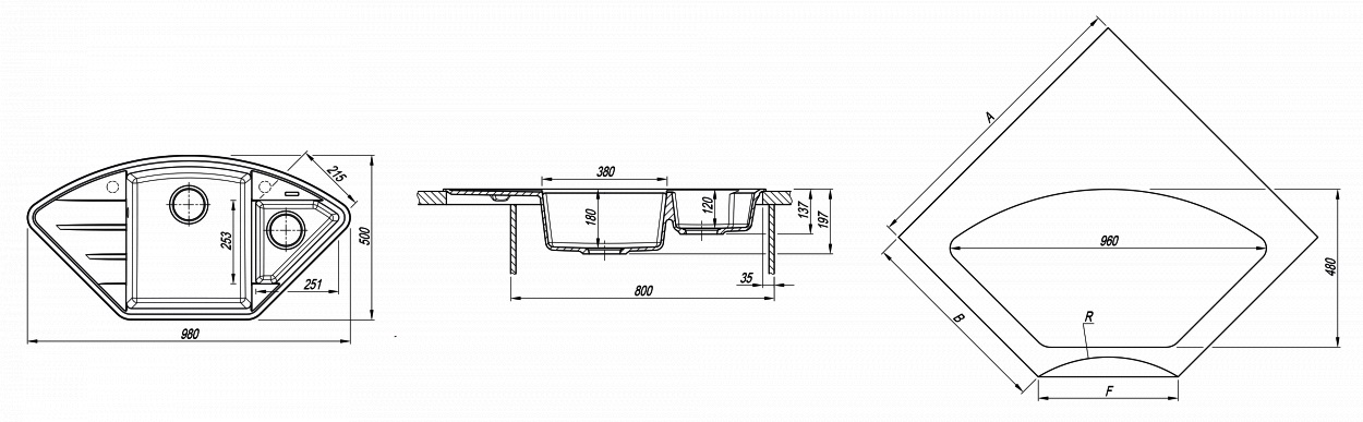Мойка "Консул" 760, жасмин