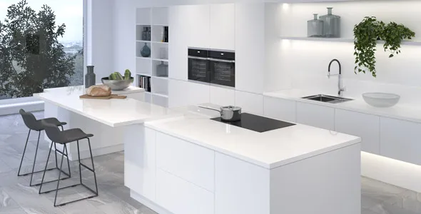 Столешница "БЕЛЫЙ" Матовая (10М) 800-3050-38-2U