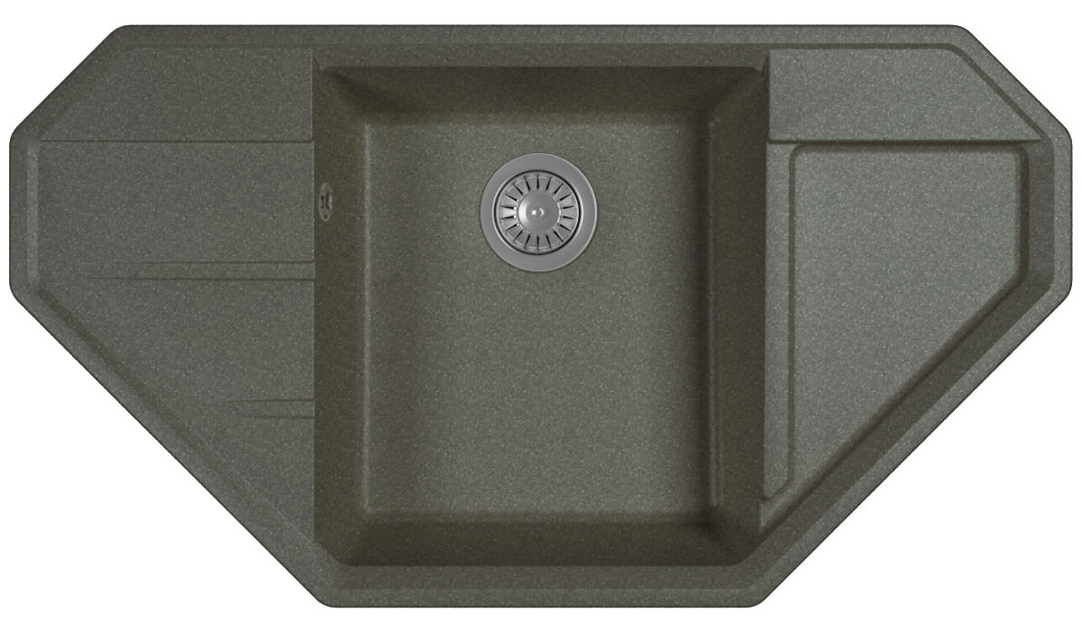 Мойка "Крона" 910, черный