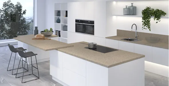 Столешница "ЛИГУРИЯ" Матовая (807М) 800-3050-38-1U на вл/ст дсп