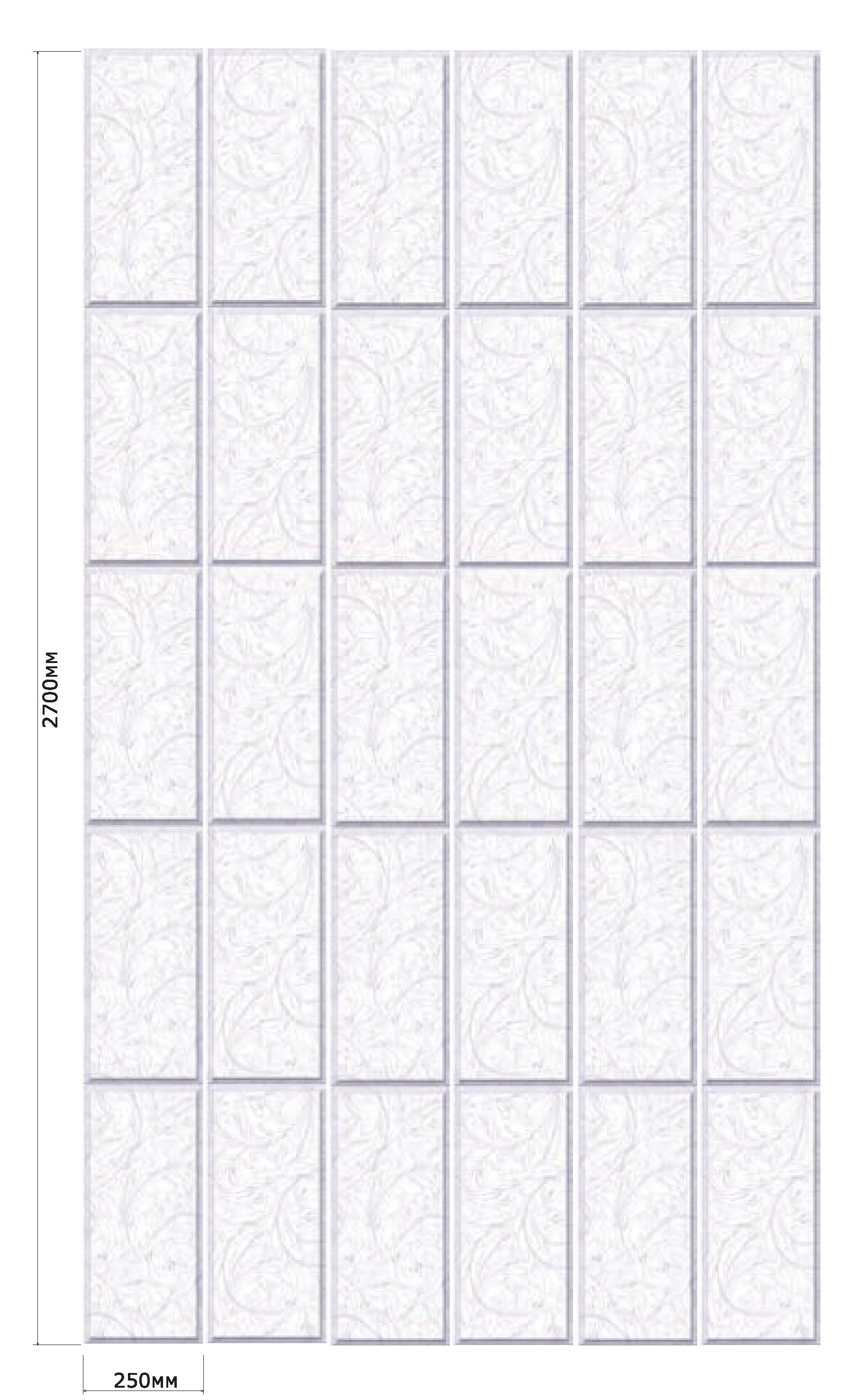 Виола (фон) (0,25 м* 2,7 м* 8 мм), UNIQUE