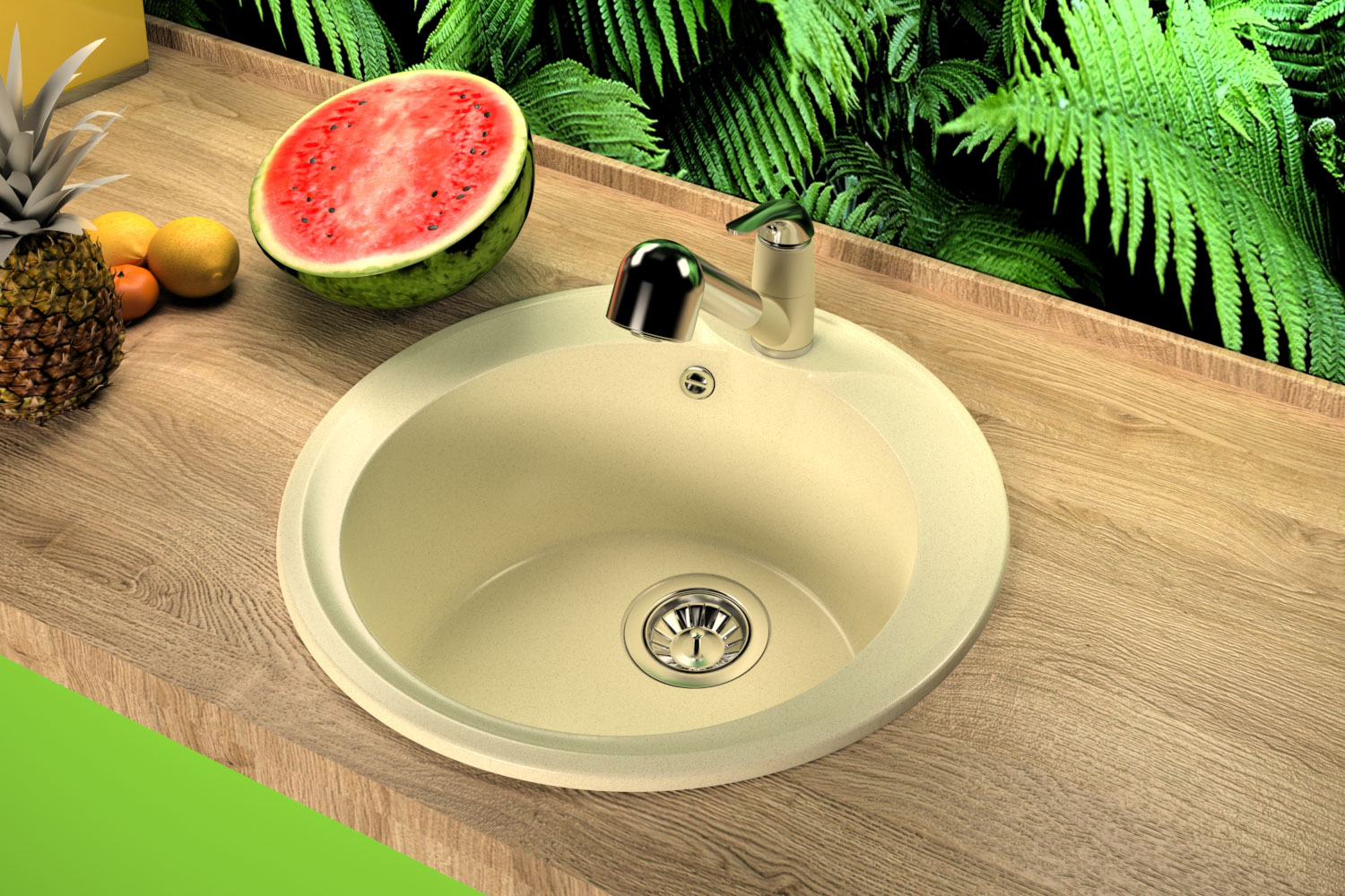 Мойка "Ротанг" 500, белый