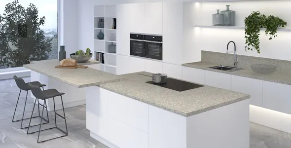 Столешница "МОЗАИКА" Матовая (108М) 1200-3050-38-1U на вл/ст дсп