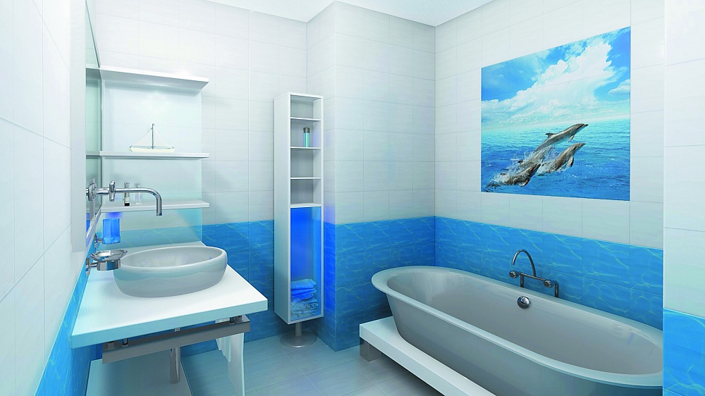 Дельфины (0,25 м* 2,7 м* 8 мм), UNIQUE