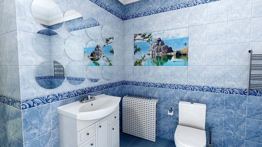 Озеро Байкал (0,25 м* 2,7 м* 8 мм), UNIQUE