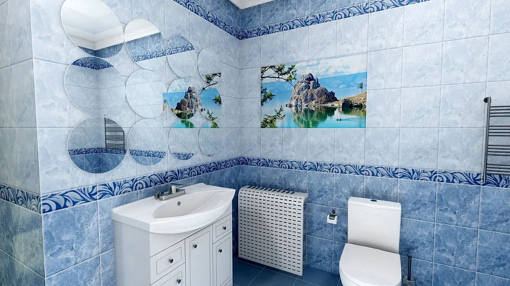 Озеро Байкал (0,25 м* 2,7 м* 8 мм), UNIQUE