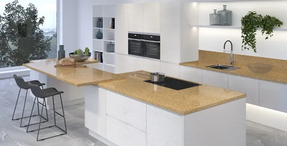 Столешница "CAPRICORNIO/КОЗЕРОГ" Глянцевая (510Г) 600-3050-38-1U на  вл/ст дсп