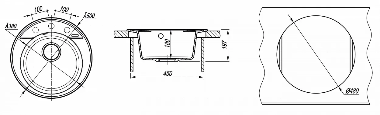 Мойка "Авис" 500, жасмин