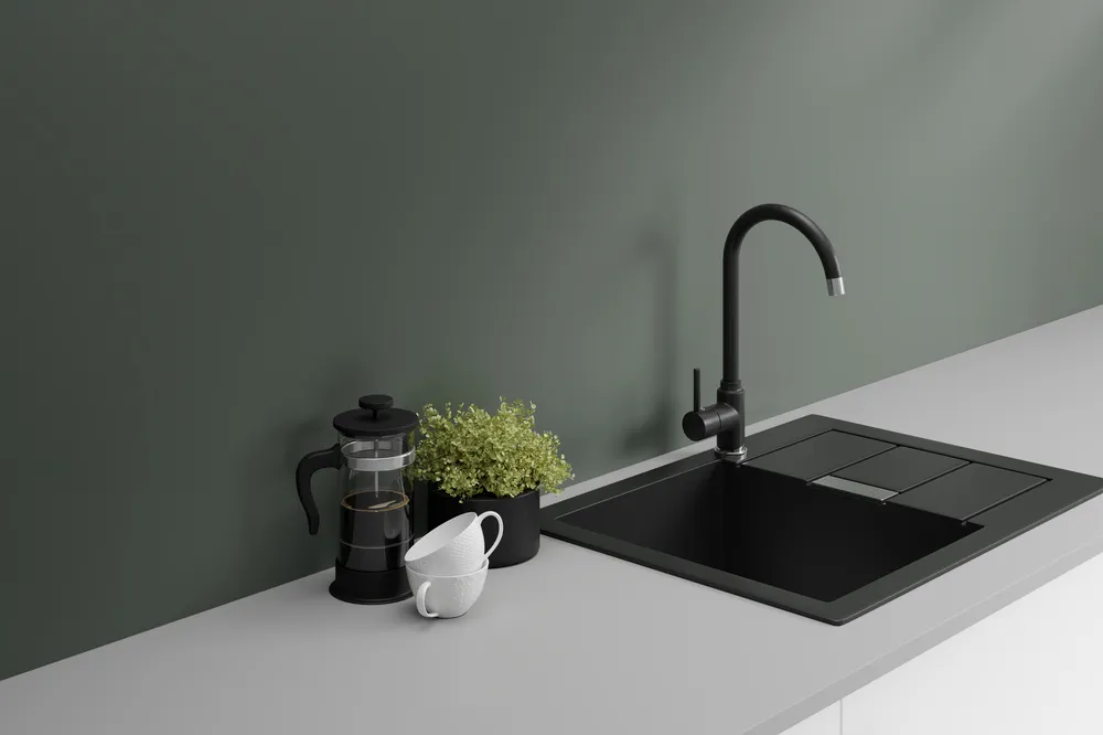 Фартук "СЕРО-ЗЕЛЕНЫЙ" Матовый (968М) 600-3050-4-0