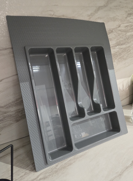 Лоток для столовых приборов Контур (400*450) пп серый 