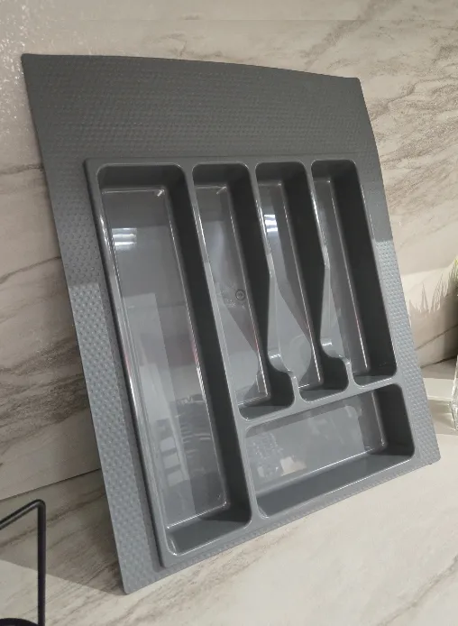 Лоток для столовых приборов Контур (400*450) пп серый 