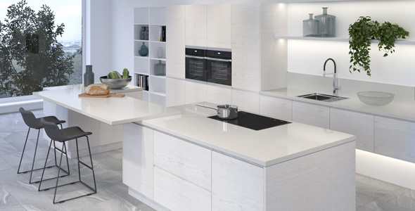 Столешница "ЭДЕЛЬВЕЙС" Глянцевая (433Г) 600-3050-38-1U на вл/ст дсп