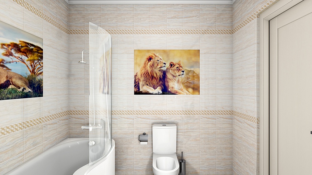 Король лев панно 2 (0,25 м* 2,7 м* 8 мм), UNIQUE
