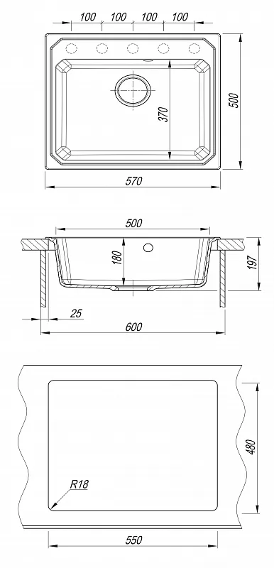 Кардинал-570, белый, СМс (29.030.D0570.401)