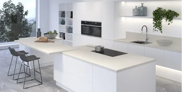 Столешница "ЛАТИНИЦА БЕЛАЯ" Матовая (801М) 600-4200-38-1U на  вл/ст дсп