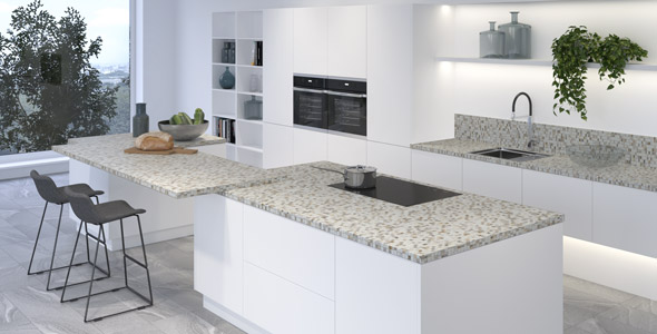 Столешница "ПЕРЛИНО" Матовая (314М) 900-3050-26-1R3