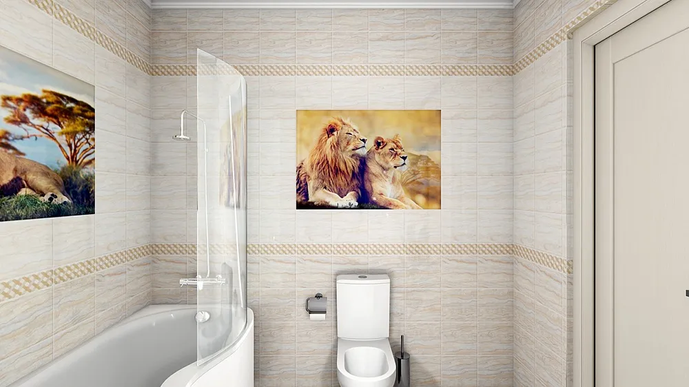 Король лев панно 2 (0,25 м* 2,7 м* 8 мм), UNIQUE