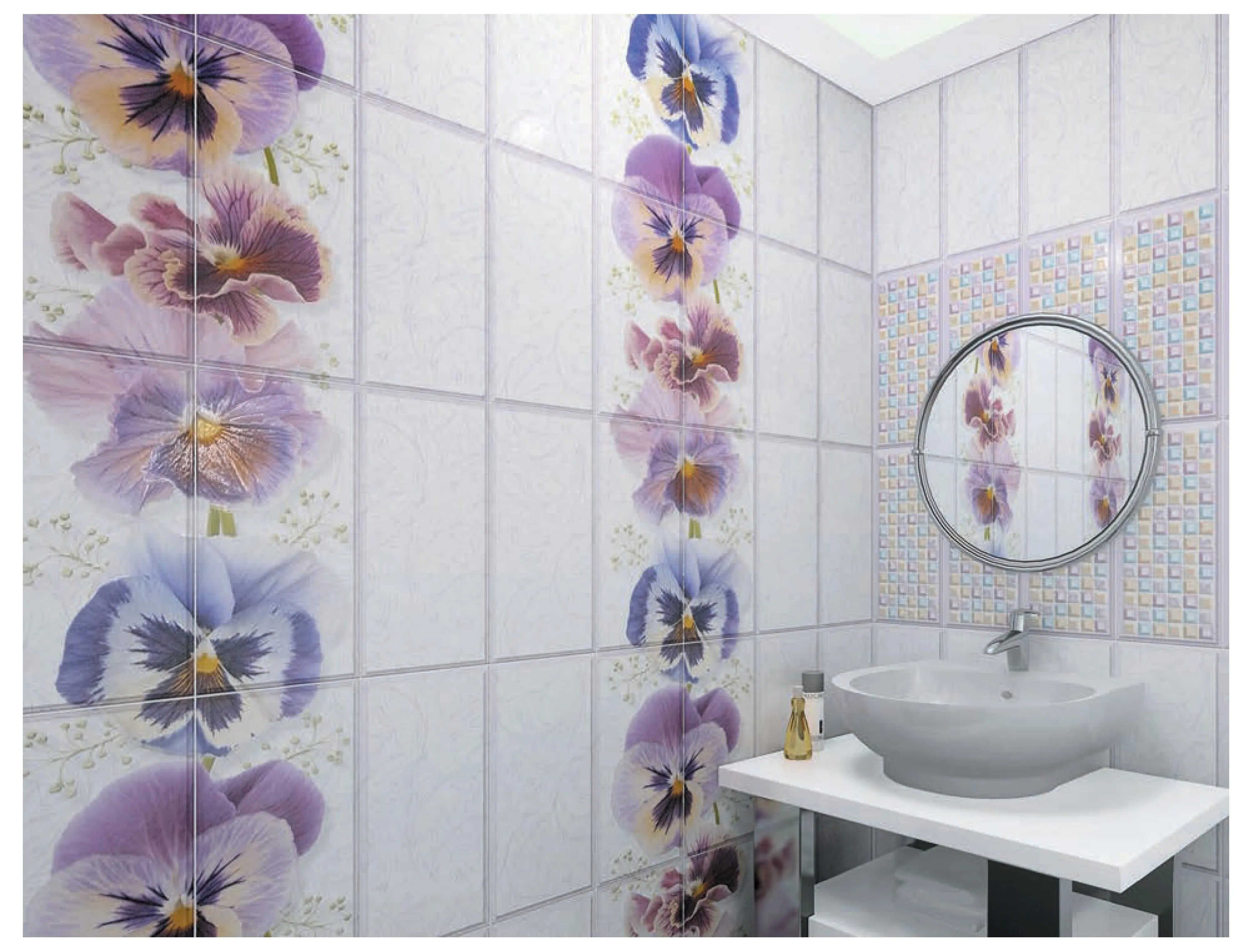 Виола (фон) (0,25 м* 2,7 м* 8 мм), UNIQUE