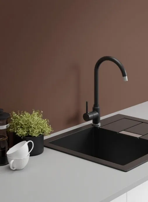 Фартук "ПЕПЕЛЬНО-РОЗОВЫЙ ТЕМНЫЙ" Матовый (970М) 600-3050-4-0