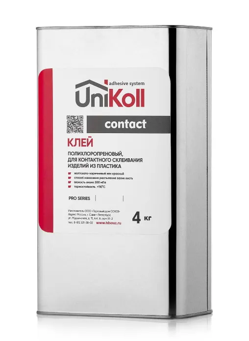 Клей  UniKoll contact   Red (банка 4 кг)