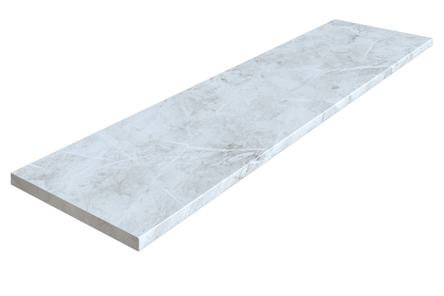 Столешница "МРАМОР ЛАЦИО БЕЛЫЙ" Матовая (056М) 600-4200-38-1U на  вл/ст дсп