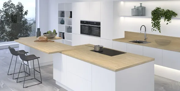 Столешница "СЛОНОВАЯ КОСТЬ" Матовая (109М) 600-3050-26-1R3