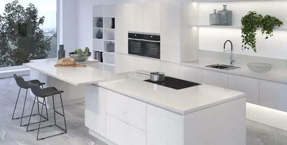 Столешница "ЭДЕЛЬВЕЙС" Глянцевая (433АГ) 800-3050-38-1U