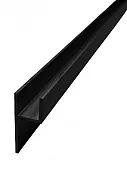 Планка-плинтус алюминий черная, 3м