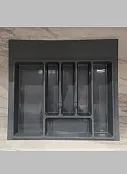 Лоток для столовых приборов Контур 600 пл серый 
