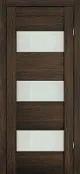 900*2000*38 Орех Африканский, экошпон, стекло белое матовое, 2/23